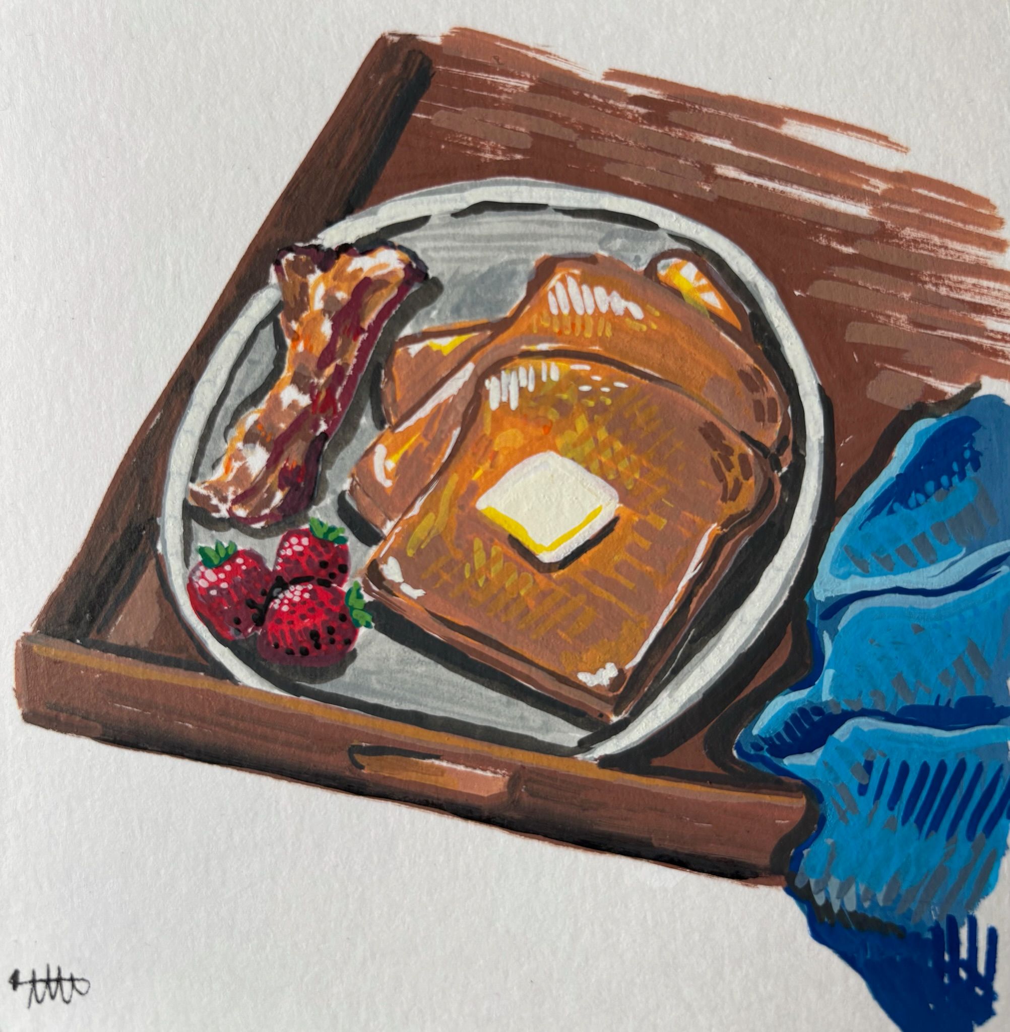 Artwork from the food studies collection.