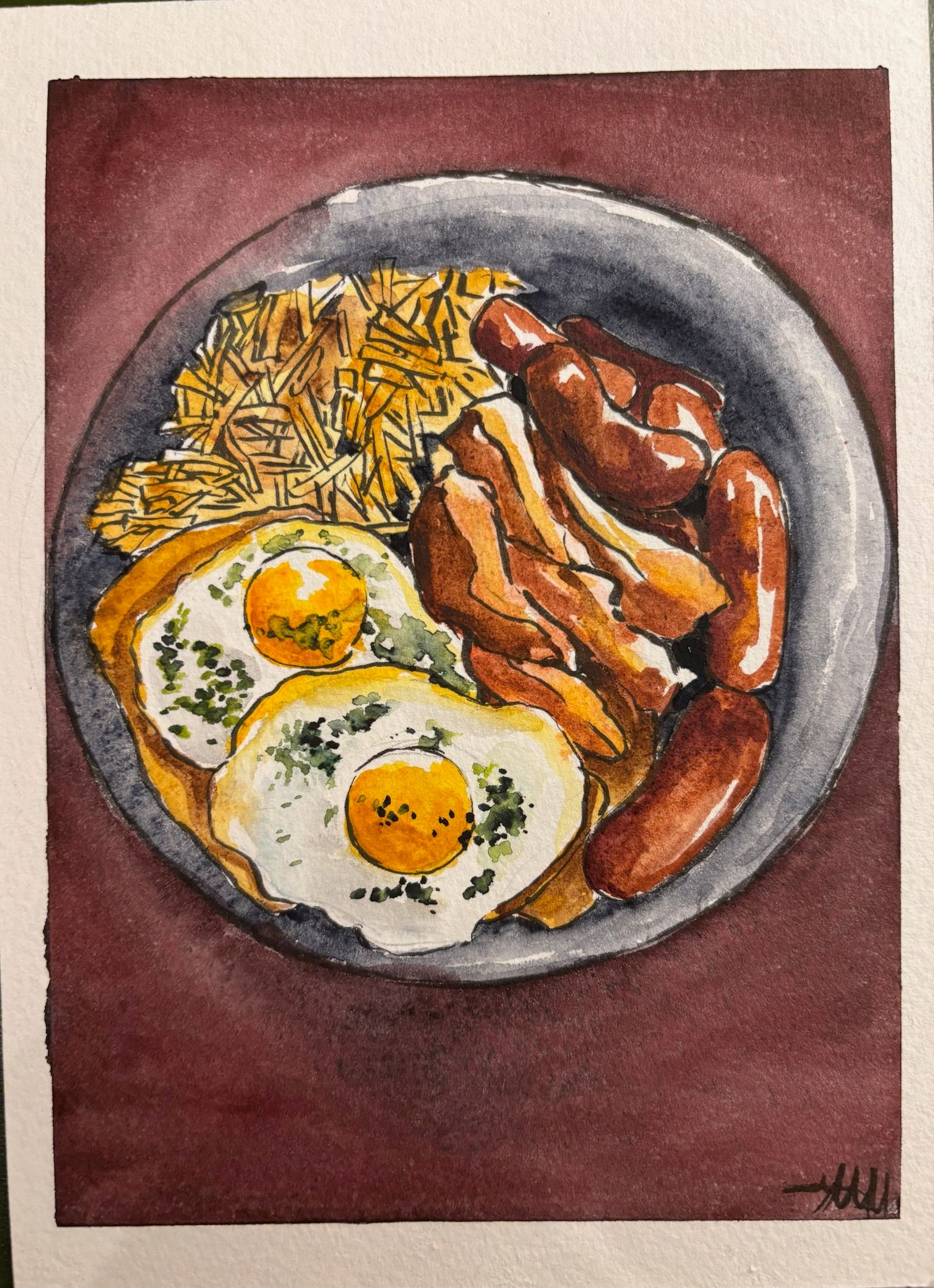 Artwork from the food studies collection.