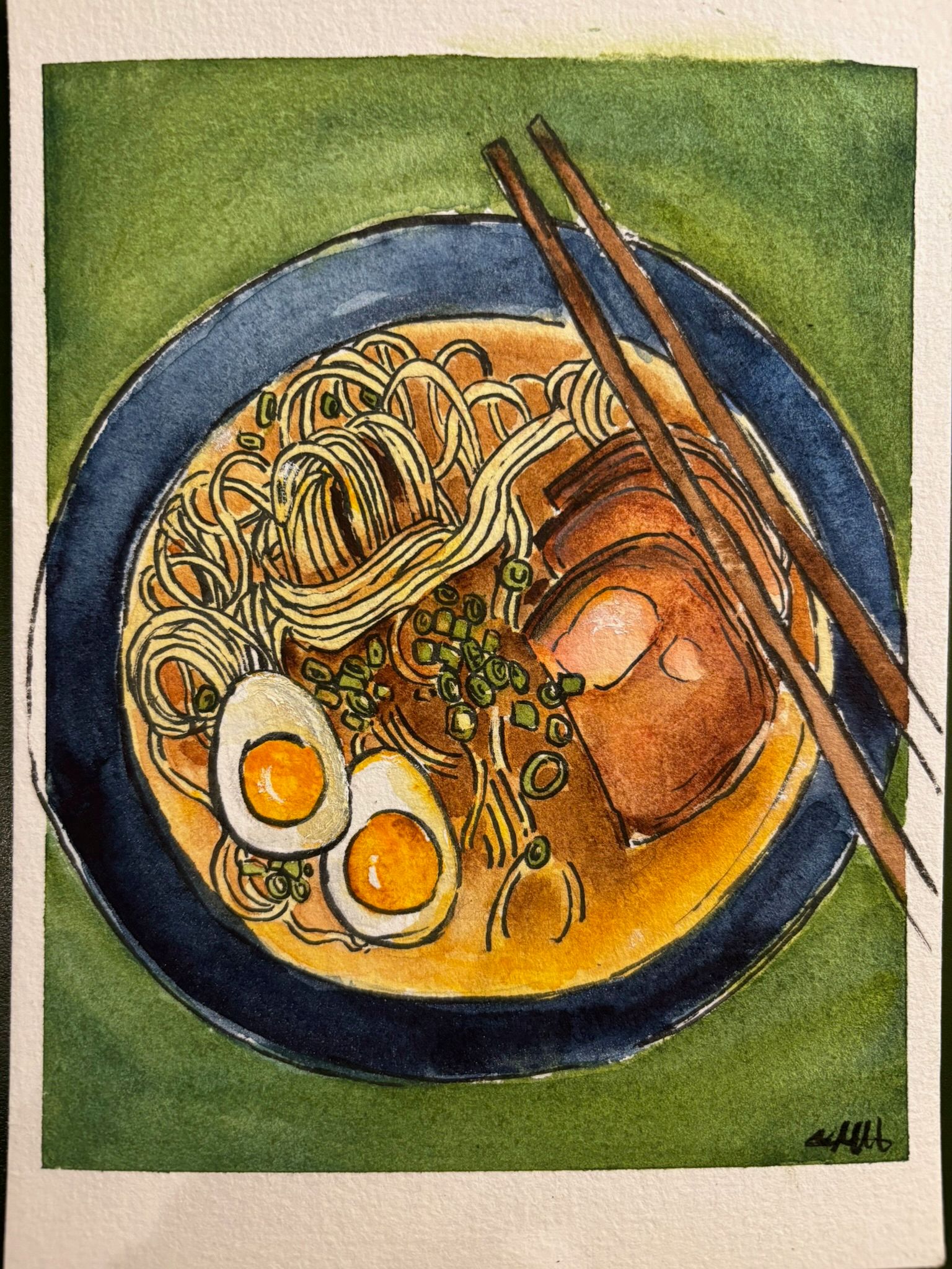 Artwork from the food studies collection.